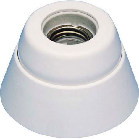 Bussole interna destra di superficie E27 4 A 250 V porcellana bianca