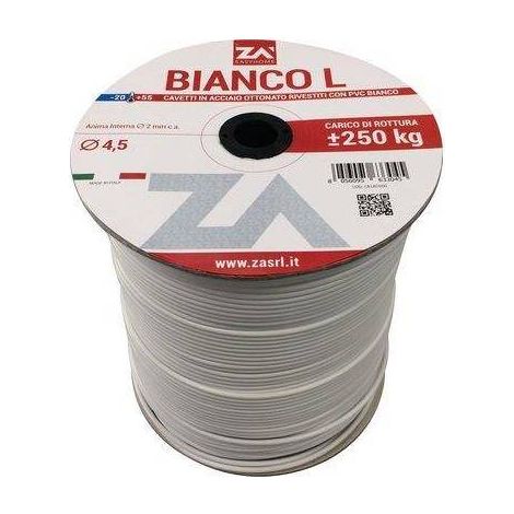 CAVETTO STENDIBIANCHERIA 'BIANCO L' ø 4,5 x mt 500