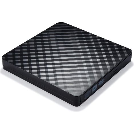 Lecteur DVD, graveur optique CD/DVD±RW externe USB 3.0 portable, pour ordinateur portable et de bureau (noir) (1/5)