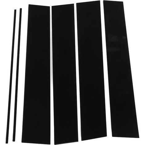 6 Pièces Montants de Porte Lustre Noir Déco Extérieure Fenêtre Latérale pour Odyssey 2005-2010 (1/5)