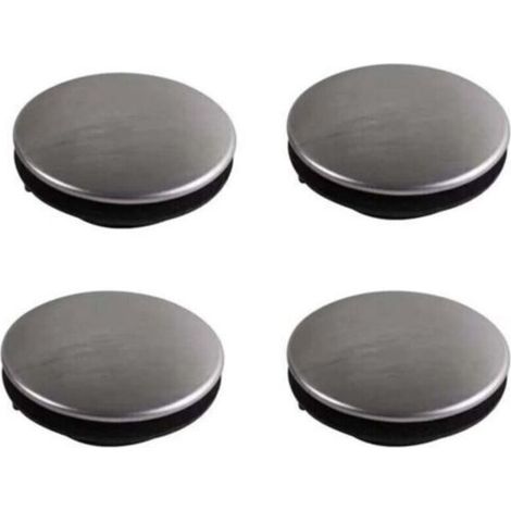4 Pièces Couvercle d'Évier de Cuisine, Couvercle du Trou d'Évier, Bouchons de Lavabo en Métal, Obturation de Trou de Robinet, pour Lavabo Salle de Bain et Trou De Fixation pour 28-40mm( (1/4)