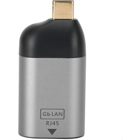 Adaptateur USB-C vers Ethernet Gigabit Compatible Windows, Mac et Android (1/5)