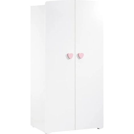 Baby-price New Basic Kleiderschrank zartrosa für Babys