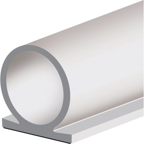 Battuta di battuta porta Omega-Profilo 137 L.25m Larghezza 8mm con silicone nero autoadesivo (1/2)