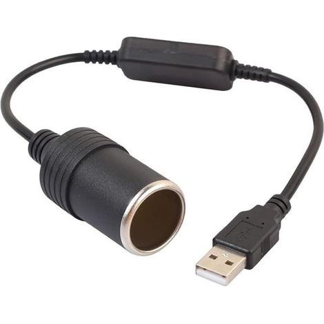 USB-auf-Zigarettenanzünder-Adapter – 5 V auf 12 V – Kfz-Ladekabel (1/5)