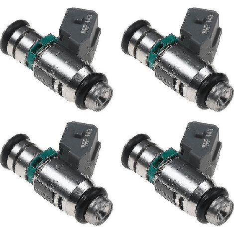 Crea – Injecteurs de carburant Renault Thalia Megane Scenic Laguna – Lot de 4 – Débit optimal – Plastique et métal – Diamètre 10mm (1/4)