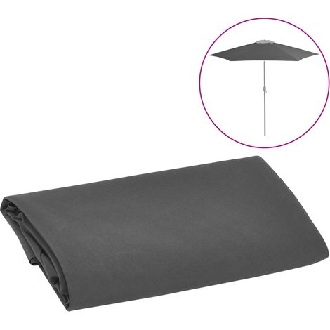Tissu de remplacement pour parasol d'extérieur Anthracite 300cm (1/4)