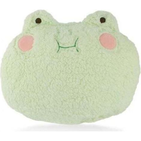Coussin peluche grenouille crème/jaune clair (vert clair), décoration créative pour le bureau, la chaise, le canapé et le lit Cadeau d'anniversaire et de voyage doux et mignon pour les enfants (1/4)