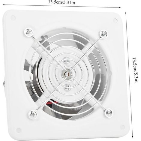 Extracteur d'air mural 25W 220V – 140m³/H – Faible bruit 30-35dB – Installation facile – Pour salle de bain. cuisine. garage (1/5)