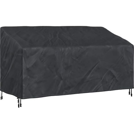 Funda para banco de jardín 185 x 85 x 65 / 94 cm Tela Oxford 600D vidaXL