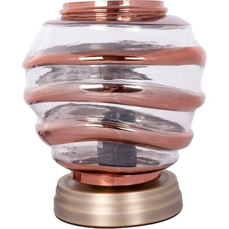 Lampada da tavolo Aladin III in vetro e rame (1/3)