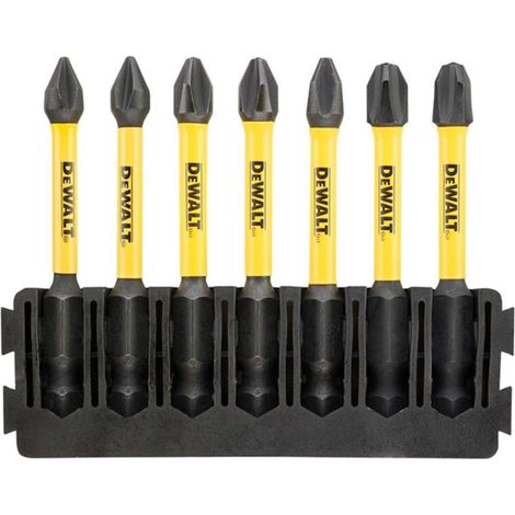 SET D'EMBOUTS LONGS PH, 7 PIÈCES DEWALT DT70818-QZ