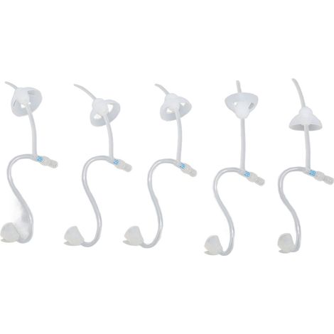 5pcs tubes amplificateurs son transparents, accessoires remplacement aides auditives volume augmenté, oreille gauche L 2BL (1/5)