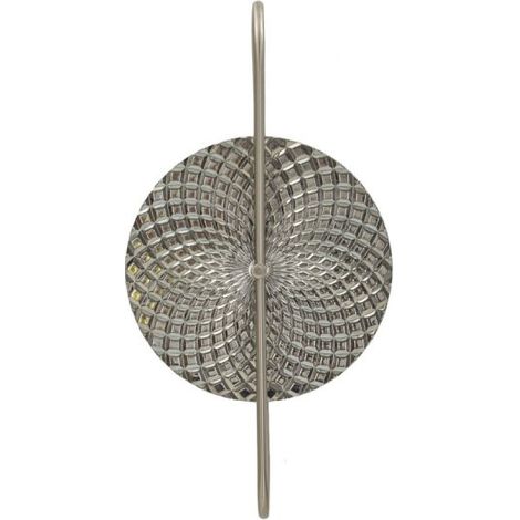 Applique da parete in vetro e ferro 2 luci Silvery
