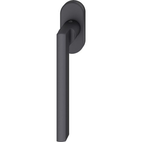 FSB Fenstergriff 34 1035 ovale Rosette Griff universal Aluminium schwarz matt