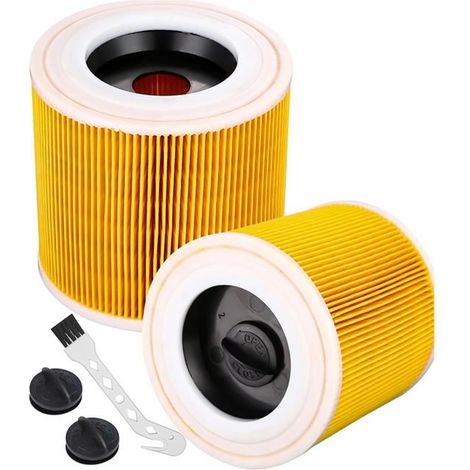 Filtre à Cartouche 2Pièces pour Karcher WD3 Premium WD2 WD3 WD1 MV3 MV2 WD 3P Aspirateur Kit D'Extension ACCESSOIRE D’ASPIRATION (1/4)