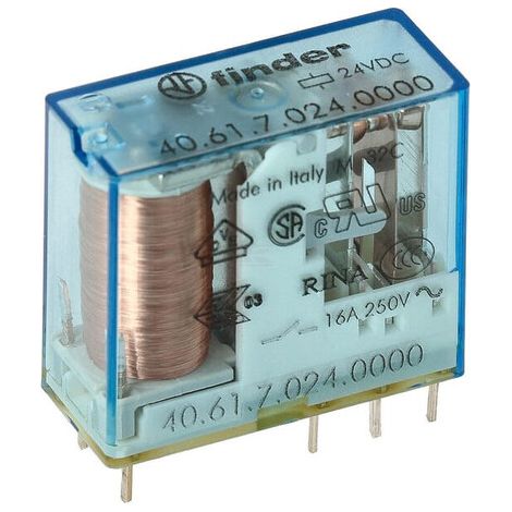 PCB/Plug-in rel.5mm.pinning 1CO 16A/12V DC SENS/AgSnO2 FINDER 406170124000 (1/2)