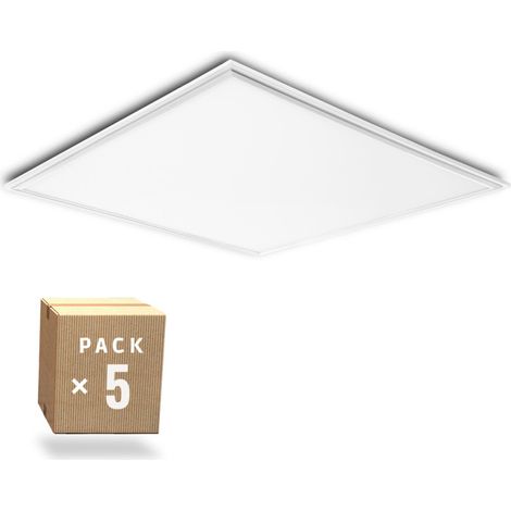 Confezione da 5 Pannelli LED Superslim 36W 3623Lm 4200ºK Cornice Bianca 60x60Cm 40.000H [HO-PANMB59559536W-W-PK5-AP] (1/5)