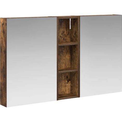 Maison Exclusive - Set di Armadi da Bagno con porta 3 pcs 100 x 10,5 x 60,5 cm