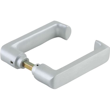 DORMA-Glas Drückerpaar 10.314, 8 mm, silber eloxiert