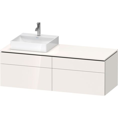 Lavabo de consola Duravit L-Cube, suspendido, incluye placa de