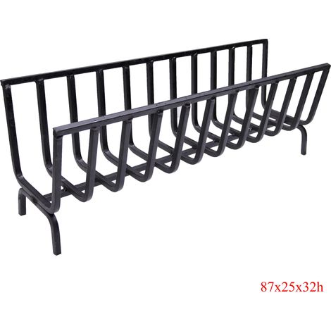 Bucialegna portalegna braciere in ferro per camino e barbecue scegli la misura : 87x25x32h cm
