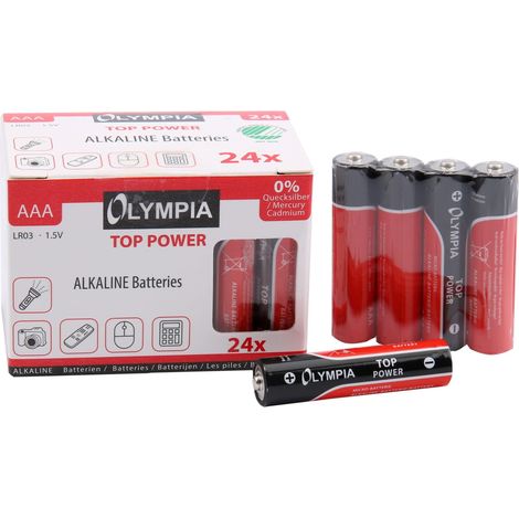 Olympia Alkaline Batterien AAA 24er Pack