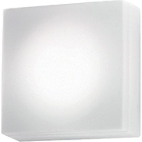 Caorle parete/soffitto 180x180x88mm. 1xe27 28w hs-ip20- bianco opaco (1/2)