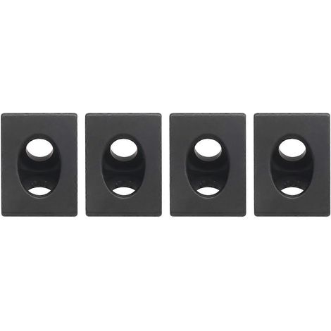 Connecteur d'angle à 90° pour CNC et imprimante 3D, profilé en V noir, 4 pièces, pour profilé aluminium 2020. (1/5)