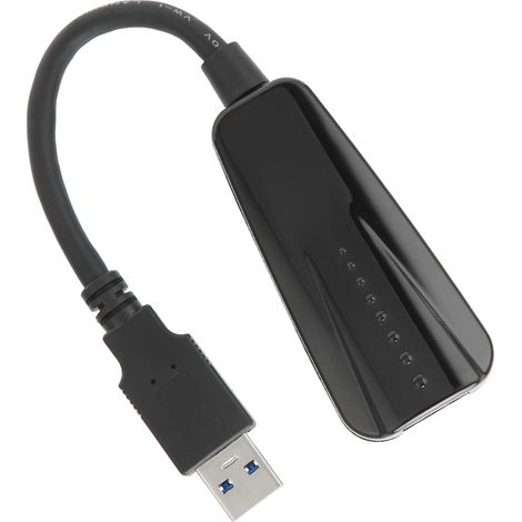 Adaptateur USB vers Ethernet 10/100/1000M USB 3.0 vers RJ45 LAN, adaptateur réseau ABS compatible avec Windows, Linux et OS X