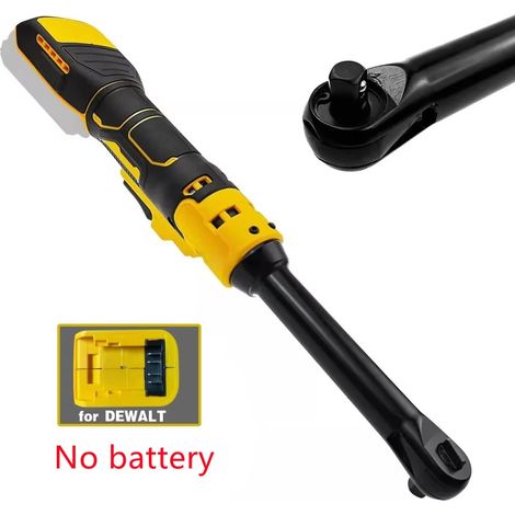 Clé à cliquet sans fil, retrait à tête étendue améliorée, écrou à vis 220N.m, pilote électrique 3/8 "pour batterie Dewalt 18V 20V (1/5)