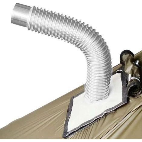 Conduit de cheminée portable, accessoires de ventilation pour poêle à bois, conduit d'évacuation adapté aux poêles de cuisine portables à bûches, brûleurs de cheminée et poêles de cuisine d'hiver. (1/4)