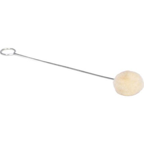 Lot de 20 brosses en laine pour teinture et polissage du cuir, avec manche en métal, pour projets de loisirs créatifs. (1/5)