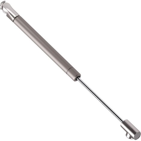 Compas d'abattant réversible – Charge maxi 8 kg – Ouverture 88° – Pour vantail 300 à 500 mm – Décor titanium et nickel satiné (1/5)
