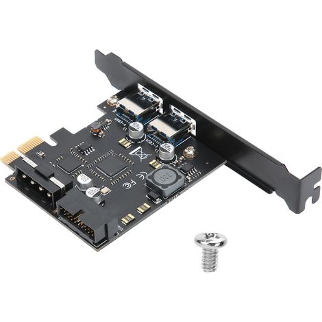 Carte d'extension PCIe vers USB 3.0 20 broches pour PC de bureau STW3002 (1/5)