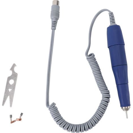 Poignée de micromoteur avec 2 brosses en carbone, mandrin de 2.35MM, pièce à main de broyeur de 40000 tr/min pour Machine à polir et à sculpter électrique (1/5)