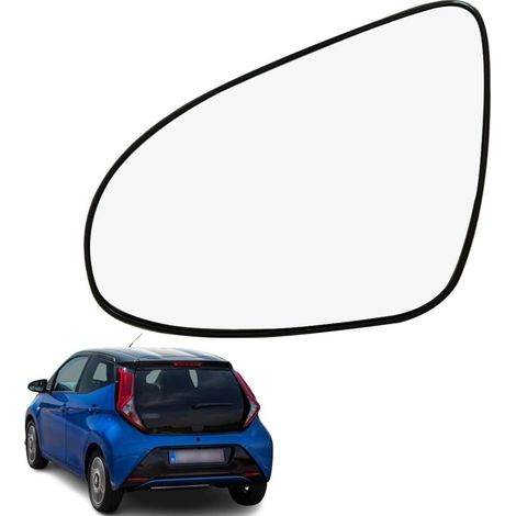 Verre de Rétroviseur Gauche, Rétroviseur de Voiture en Verre Chauffant Rétroviseur Extérieur Gauche Compatible avec 108 (1/5)