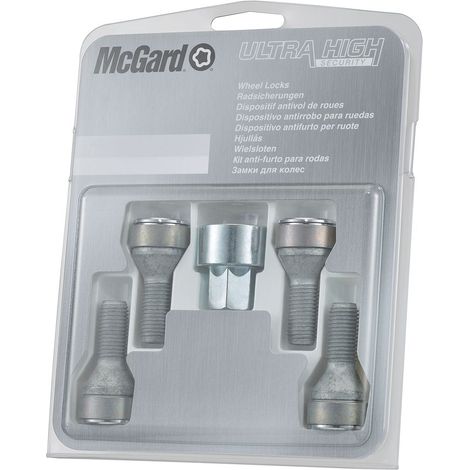 4 VIS ANTIVOL SL MCGARD M12X1.25/ 60°/ LONG. 30.5MM/ Ø17MM