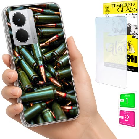 Custodia per Realme 14 5G / 14T 5G con cover fotografica e vetro temperato 9H. (1/5)