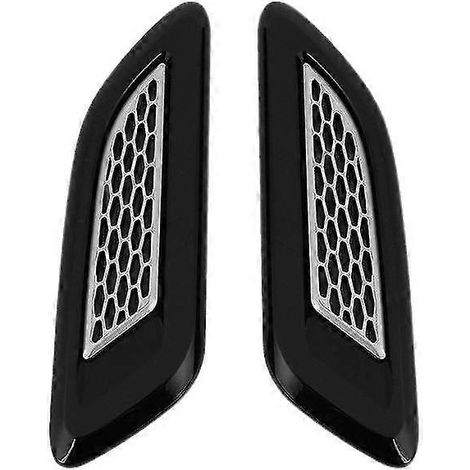 Cache de sortie d'air de capot pour Land Rover Discovery 4/5, Range Rover Evoque, Discovery Freeland 2 - Noir (1 paire) (1/5)