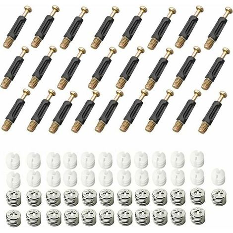 Raccord Came - Connecteur Excentrique 3-en-1 pour Assemblage de Meubles - Kit 25 Pièces