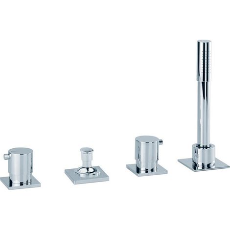 Mitigeur bain-douche à encastrer sans bec GEOMETRY 4 trous chromé IDEAL STANDARD