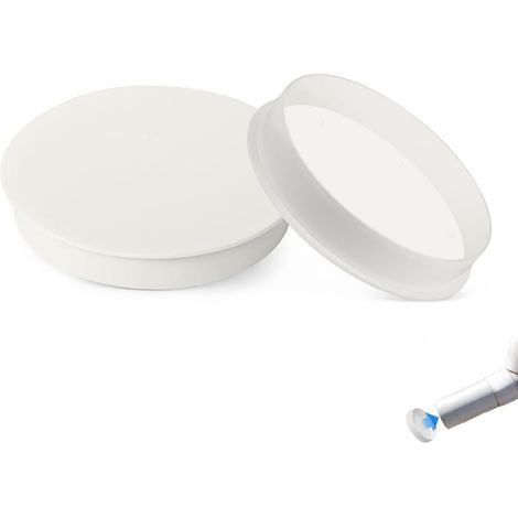 2 Pièces Couvercle de Tuyau de Ventilation 100mm avec Clapet à Ressort, Bouchon de Protection PVC pour Tuyau d'Évacuation et d'Égout, Cache-Bouche de Conduite pour Système de Drainage (1/5)