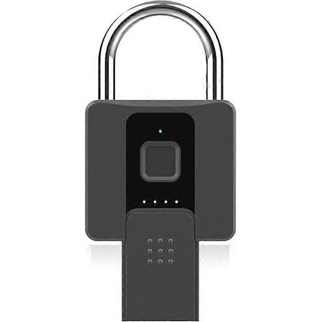 Cadenas d'entrepôt intelligent à empreinte digitale, antivol étanche --- (1/5)