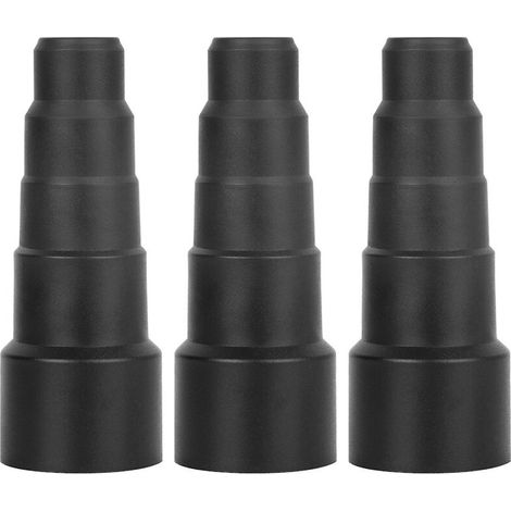 Adaptadores de manguera para aspiradora de 3 piezas, adaptadores de conector de punta de manguera para aspiradoras de taller universales (1/5)