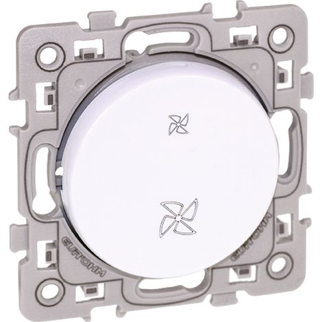 Interruptor de control VMC de 2 velocidades blanco - SQUARE