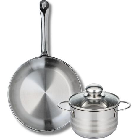 Ensemble de 1 Poêle de cuisson 28 cm et 1 faitout 16 cm Elo Profi Brillant (1/5)