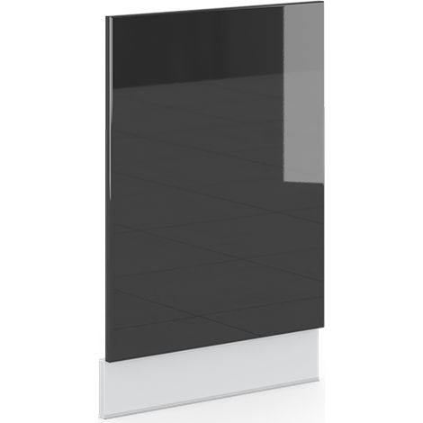 Pannello frontale Fame-Line, Antracite lucido, 45 cm senza piano di lavoro, Vicco