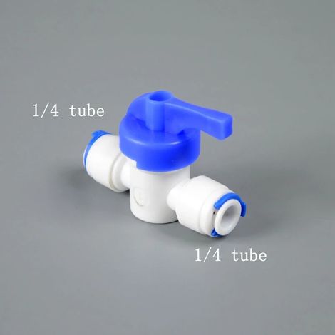 Raccord rapide pour tube PE de 4 1/4 po de diamètre extérieur, système de filtration d'eau potable par osmose inverse (OI) familial (1/5)