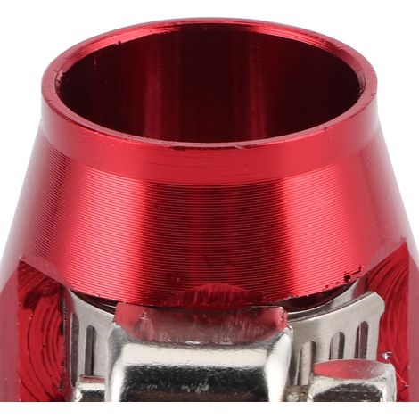 Kfz-Schlauchschellen, Aluminiumlegierungsschellen, 8AN-Spezifikation, Kühlermodifikation, Kraftstoffleitungsklemmen, rot. (1/5)